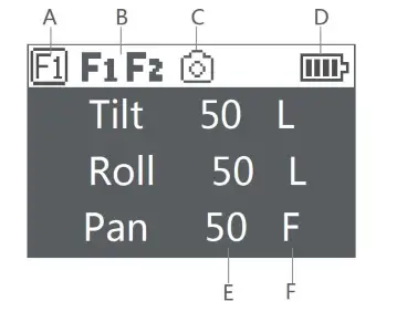 MOZA AIR 2S Handheld Gimbal Stabilizer - Main interface