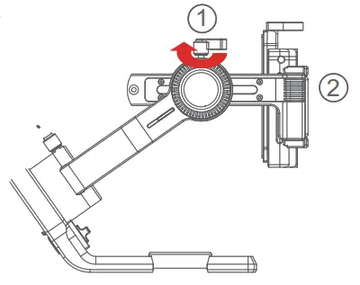 MOZA AIR 2S Handheld Gimbal Stabilizer - Tilt Axis