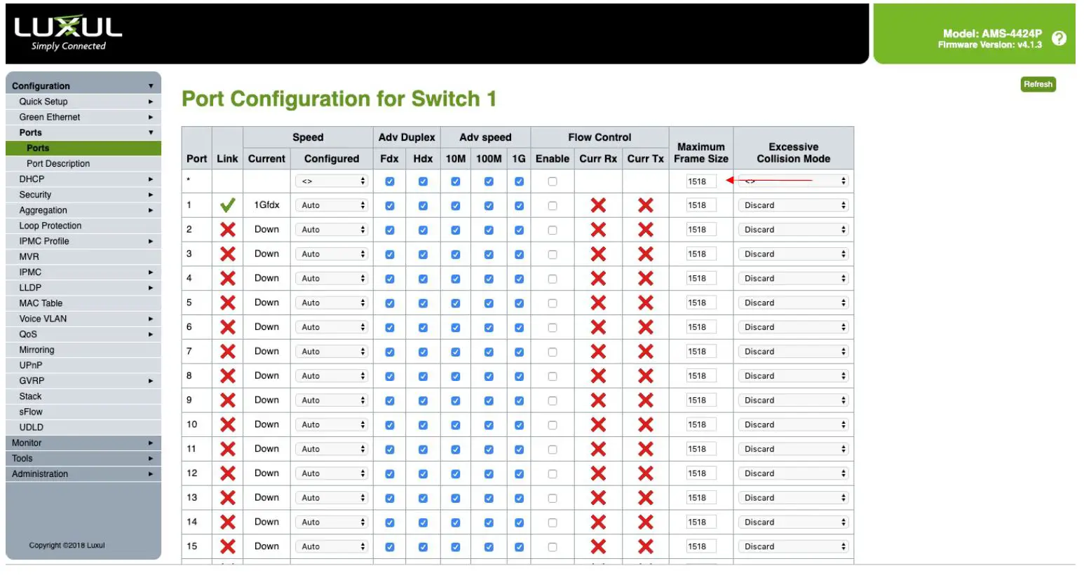 LUXUL NS-1124P Q-Sys 24-Port Network Switch Preconfigured-FIG2