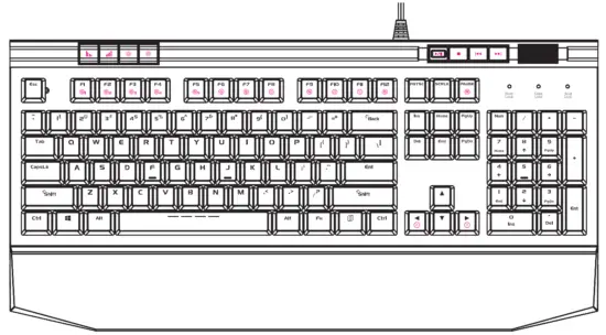 GTEK GA RPKB104 Replicator 500 Mechanical Gaming Keyboard