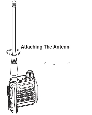 attaching antena