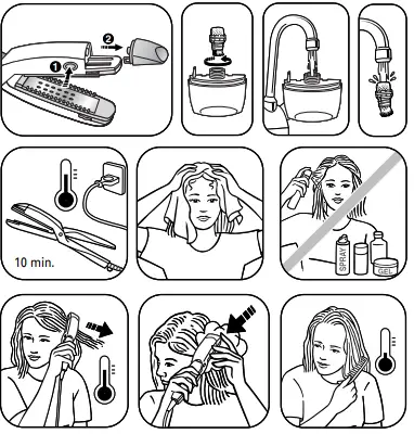 Rowenta Imagin Structure Pro Ceramic CF7050D0 Hair Straightener-fig-1