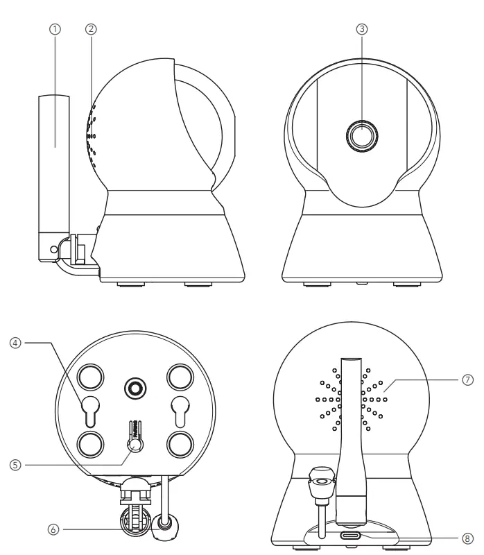 Bokman OT BC003 BU 55 Full HD 1080p Baby Monitor - fig 2