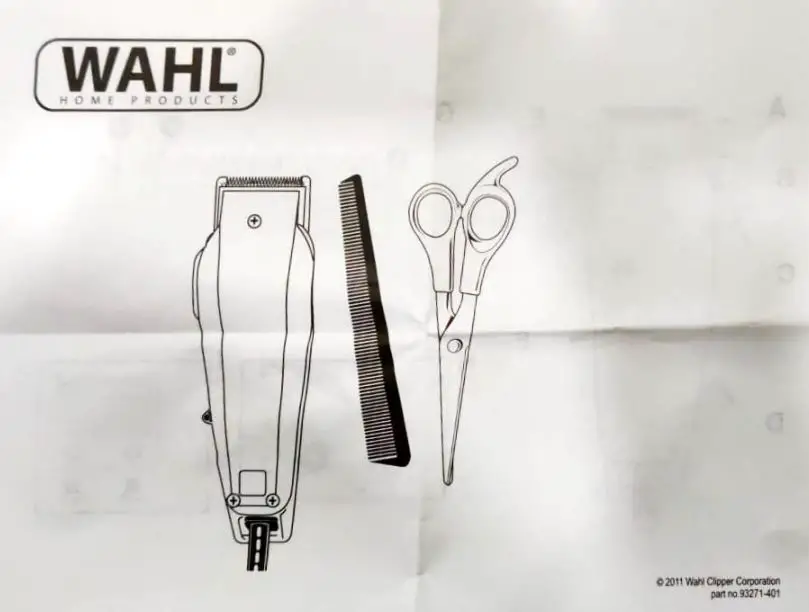 Wahl 9243 Home Cut Complete Hair Cutting Clipper User Manual