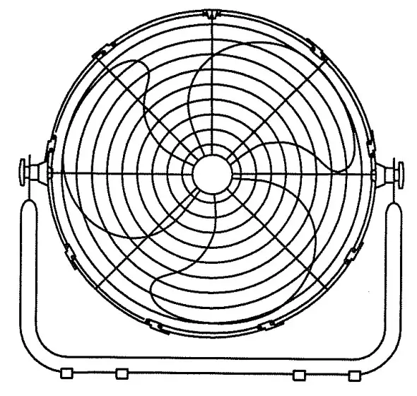 Deton 876924 Ground Powerful Fan