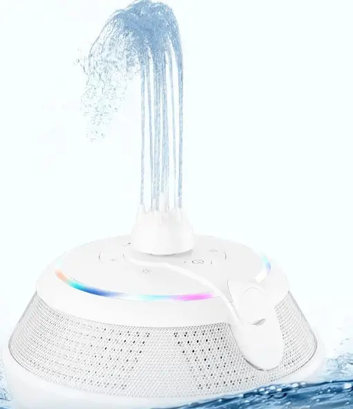 Fountain Waterproof Bluetooth Speaker, Wireless Shower Floating Party Outdoor Pool Speakers-complete Features/instruction Guide