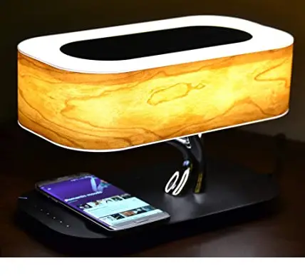 Shenzhen Mossloo Industrial MSL-M6063Q Night Lamp Wireless Charger Bluetooth Speaker