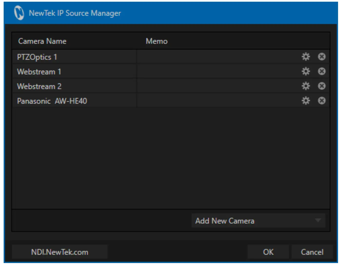 Configure Channel panel