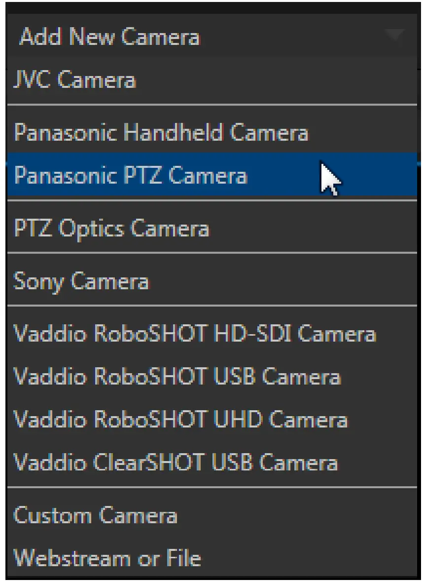 Configure Channel panel