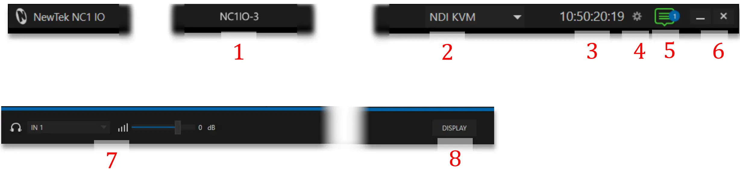Titlebar and Dashboard