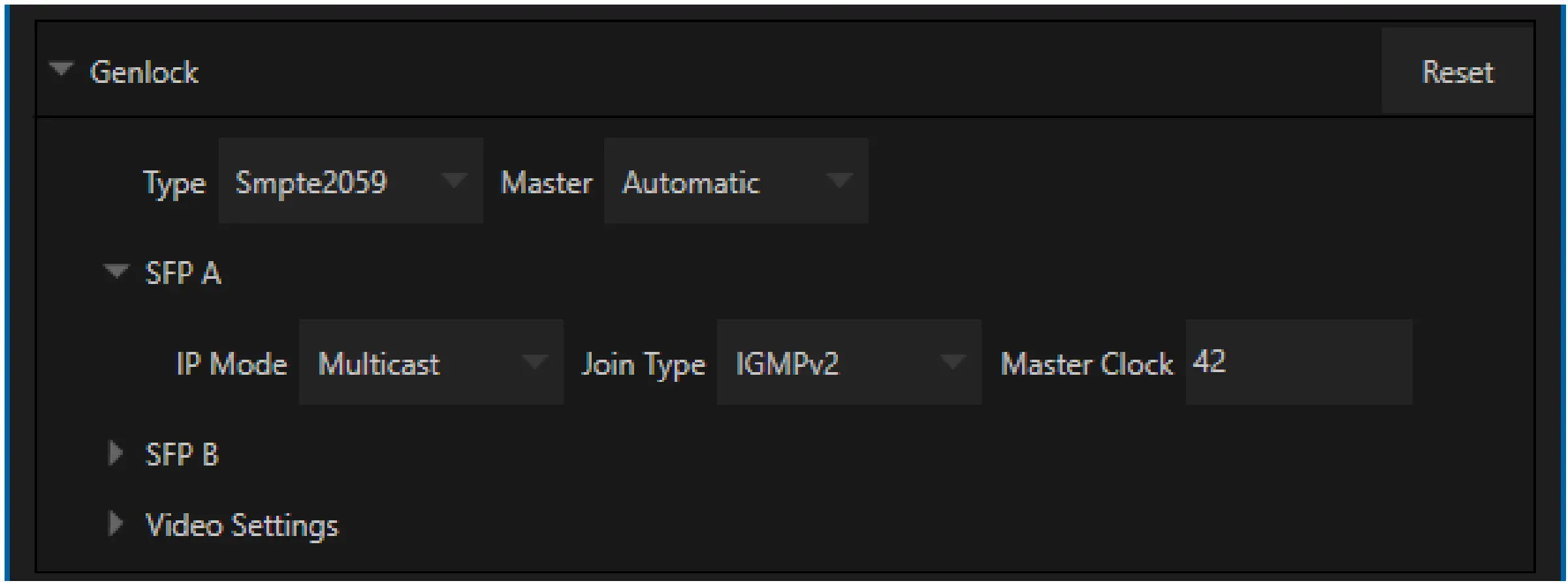 Genlock Configuration