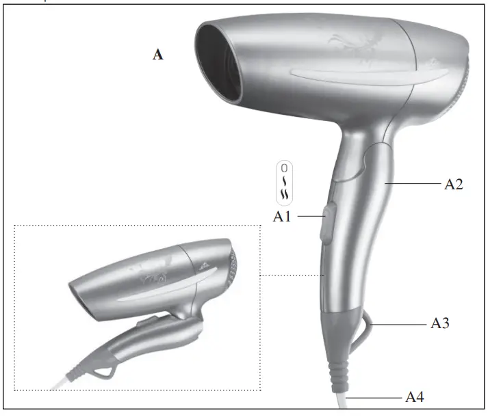 eta 1320 Travel Hair Dryer-fig5