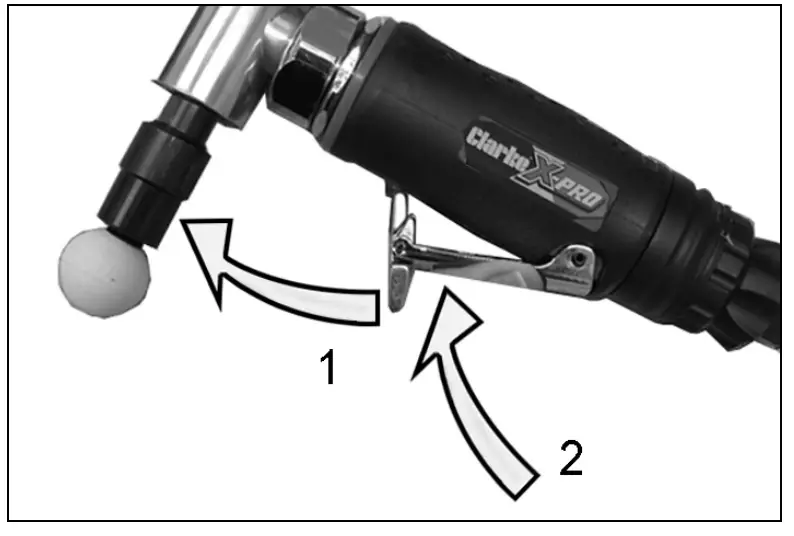 Clarke CAT206 X-PRO Composite Air Angle Die Grinder - Fig 6