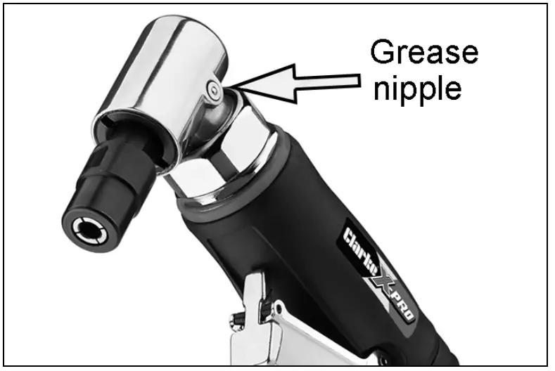 Clarke CAT206 X-PRO Composite Air Angle Die Grinder - Fig 9