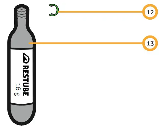 RESTUBE AUTOMATIC Automatic Inflating Lifeguard Equipment - overview 5