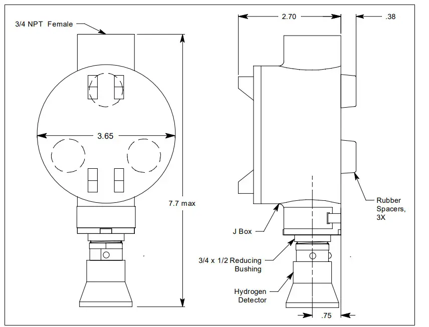RKI 65-2462RK Hydrogen Transmitter - figure 3