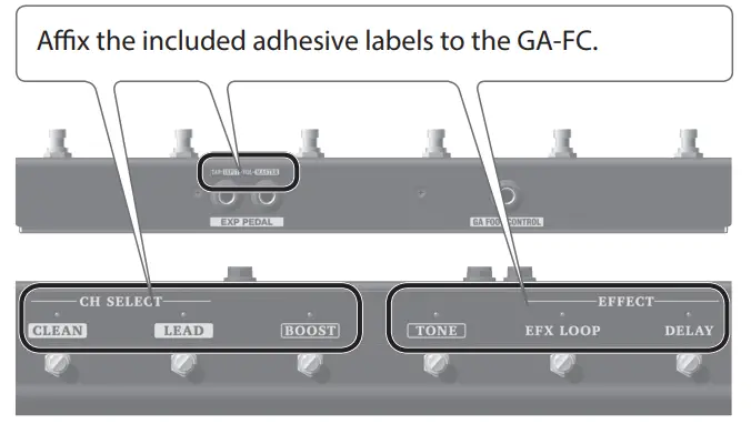 BOSS Guitar Amplifier - Using the GA-FC