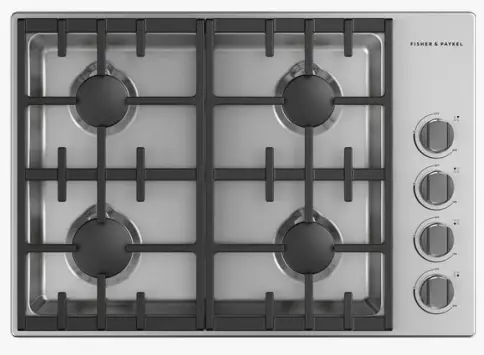 FISHER PAYKEL CDV3-304-L 4 Sealed Dual Flow Burners 30 Inch Gas Cooktop-fig1