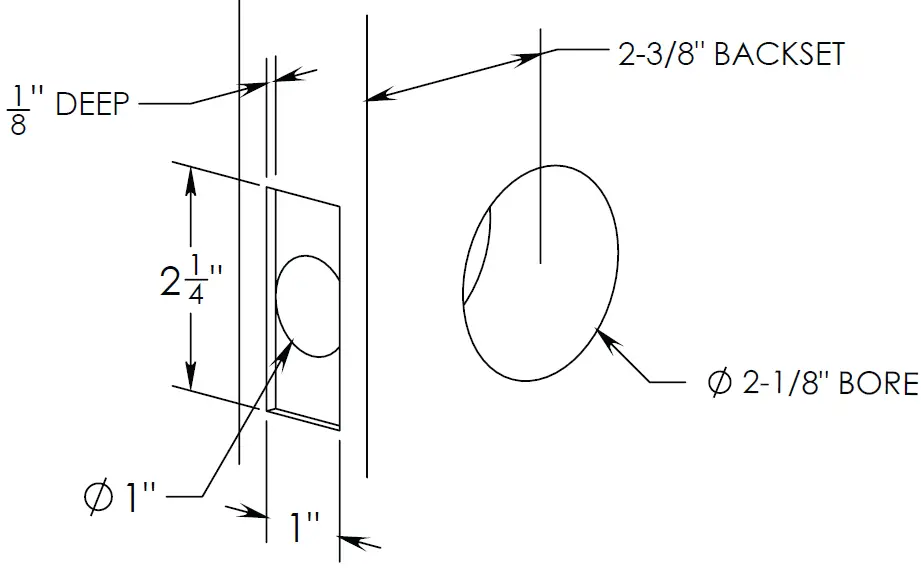 EMTEK TUBPKTPAS Tubular Pocket Door Lock 01