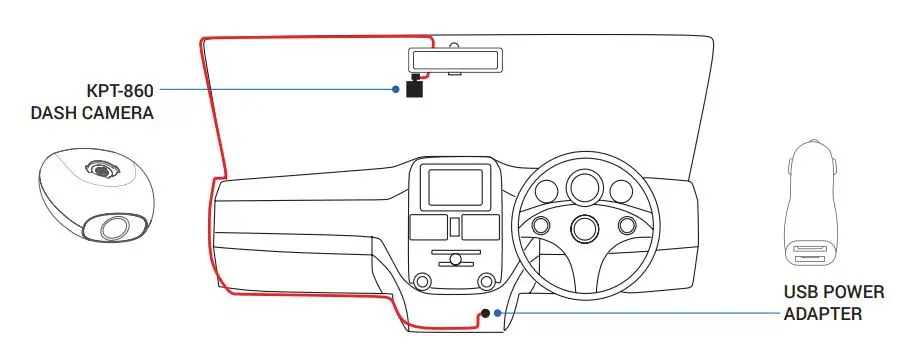 Kapture KPT-860 Camera - CONNECTING POWER TO YOUR KPT-860