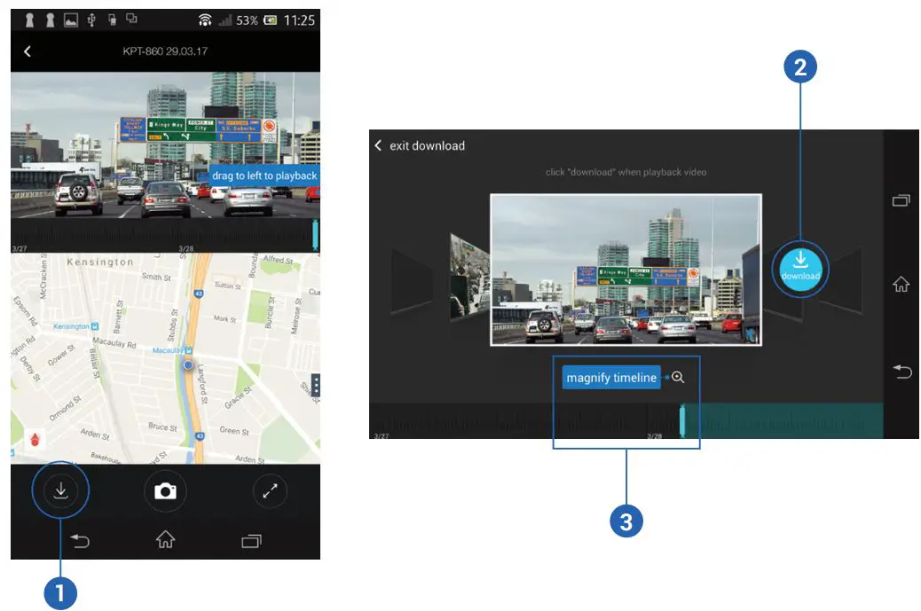 Kapture KPT-860 Camera - TRANSFERRING CONTENT TO YOUR SMART DEVICE