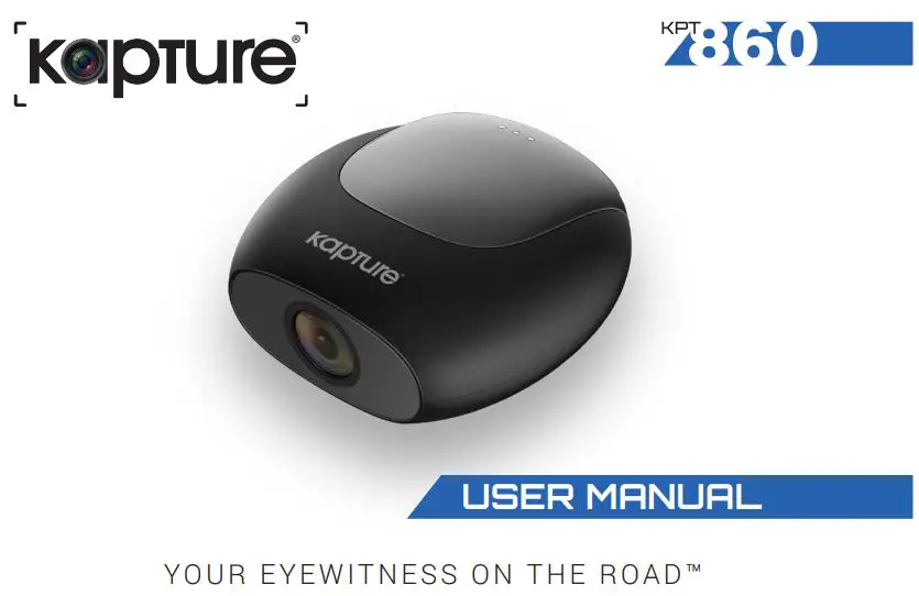 Kapture KPT-860 Camera User Manual