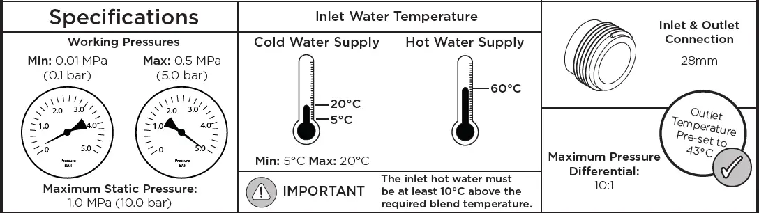 BRISTAN TS6000ECP Thermostatic Mixing Valve 1