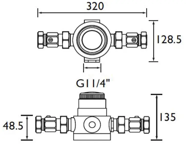 BRISTAN TS6000ECP Thermostatic Mixing Valve 4