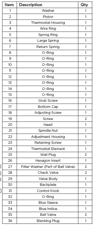 BRISTAN TS6000ECP Thermostatic Mixing Valve 6