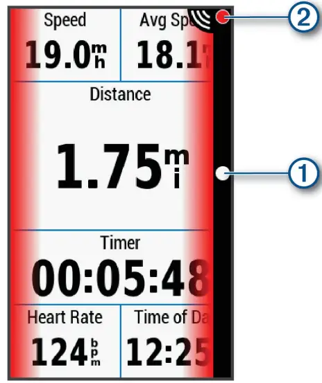 GARMIN RCT716 Radar Bike Tail Light - Viewing Radar on Your Edge Device