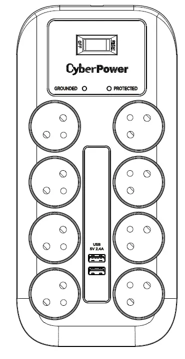 Cyber Power P0820SUF0-FR Surge Protector