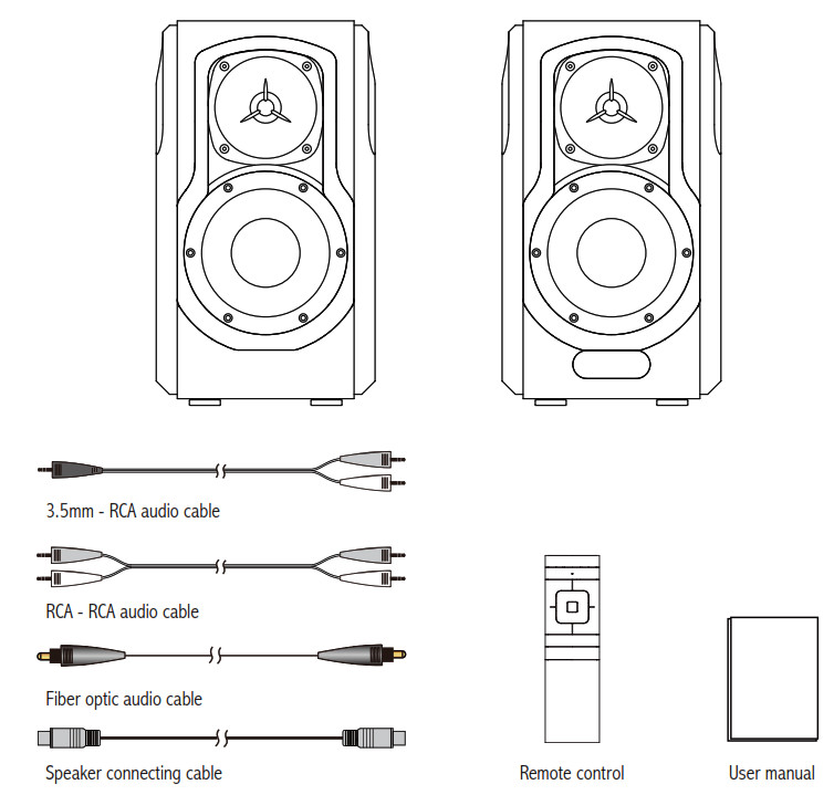 EDIFIER S2000MK III Powered -Box Contents