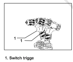 BORMANN BCD2505 Cordless Impact Drill - button1