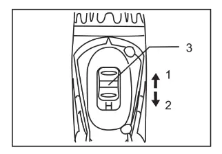 BORMANN BCD2505 Cordless Impact Drill - switch 1