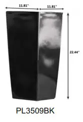 XBRAND Self Watering Planters - PL3509BK