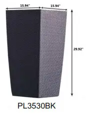 XBRAND Self Watering Planters - PL3530BK