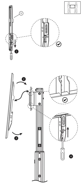 Neomounts FL50S-825WH1 Floor Stand Instruction - Fig 13
