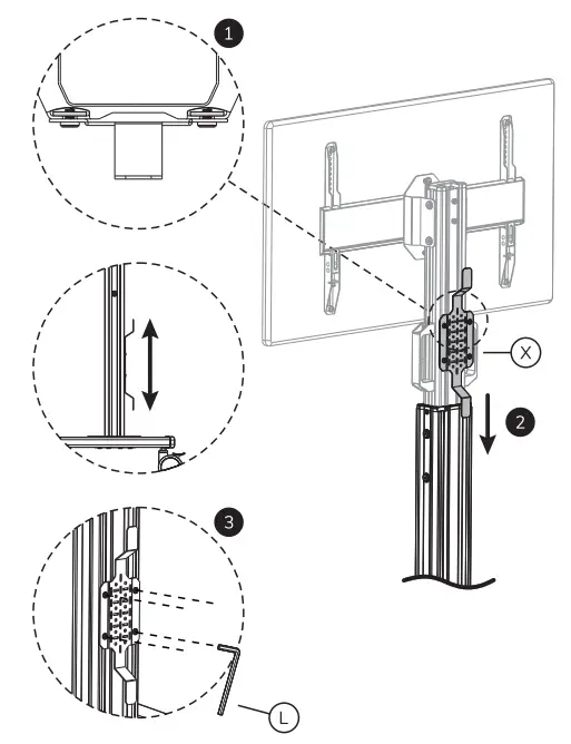 Neomounts FL50S-825WH1 Floor Stand Instruction - Fig 15