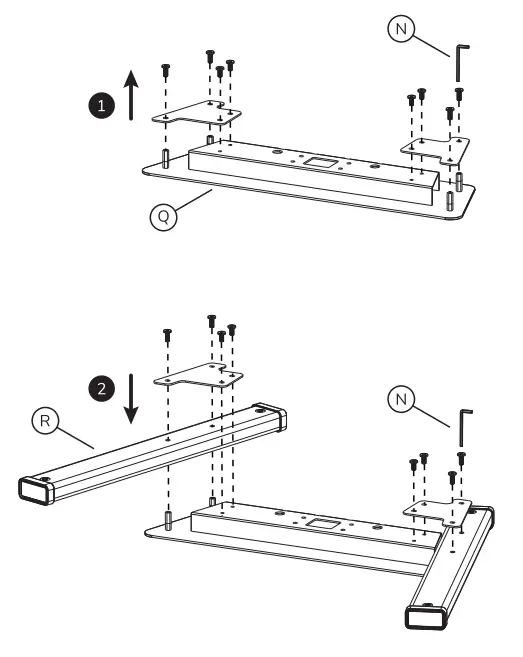 Neomounts FL50S-825WH1 Floor Stand Instruction - Fig 3