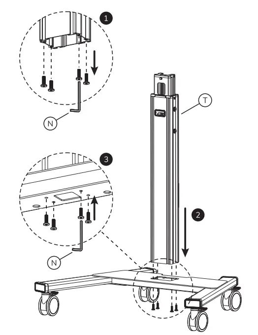 Neomounts FL50S-825WH1 Floor Stand Instruction - Fig 6