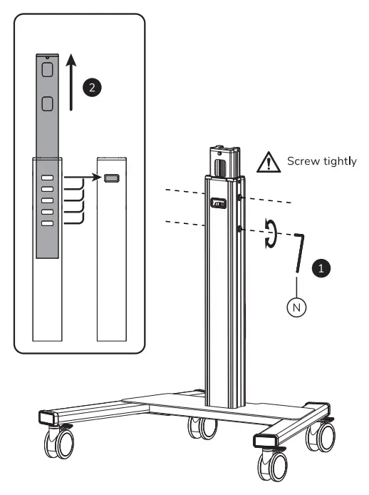 Neomounts FL50S-825WH1 Floor Stand Instruction - Fig 7