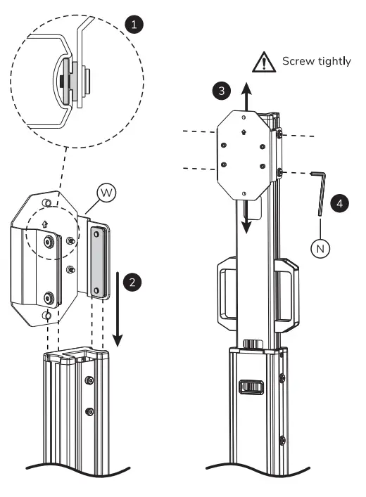 Neomounts FL50S-825WH1 Floor Stand Instruction - Fig 9