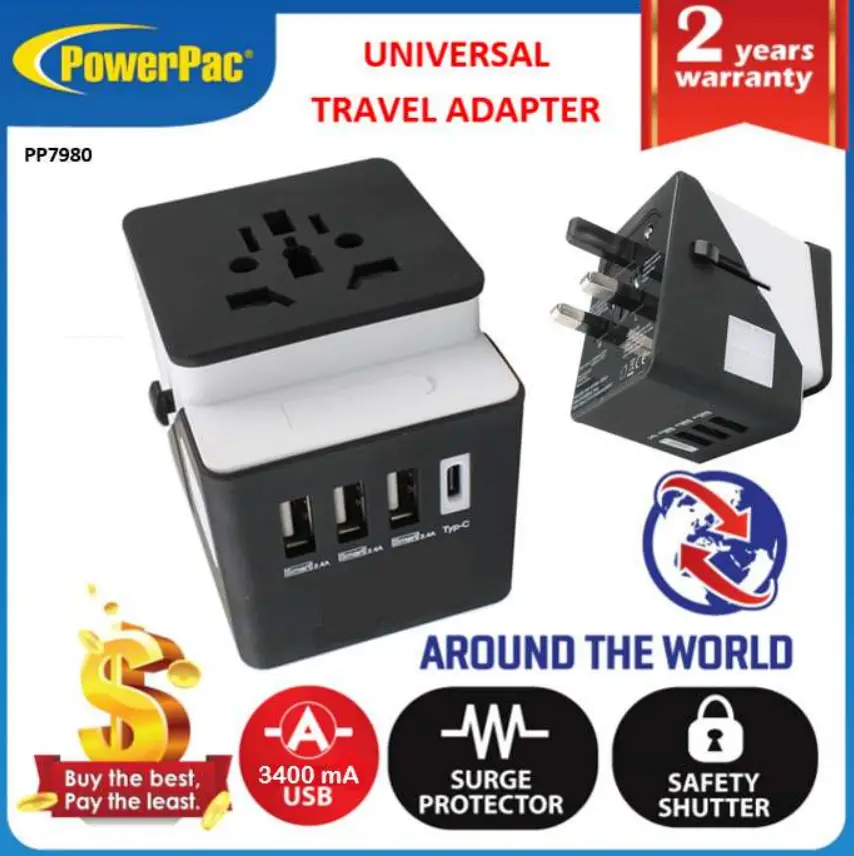 PowerPac PP7980 Multi Travel Adapter