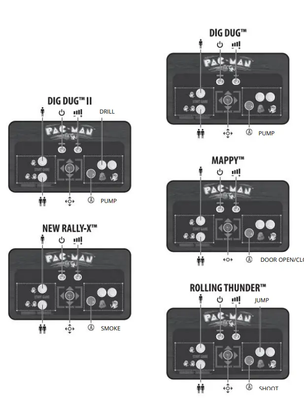 ARCADE 1UP B09WY6XM28 PAC-MAN COUCHCADE Wireless Gaming 7