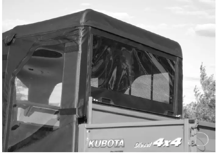 FALCON RIDGE KU-RTV1140-FC05 Kubota RTV1140 Full Cab Enclosure Fits Lexan Windshield 3