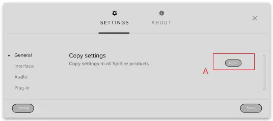 SPITFIRE AUDIO Originals Jangle Box- 13. PLUGIN SETTINGS