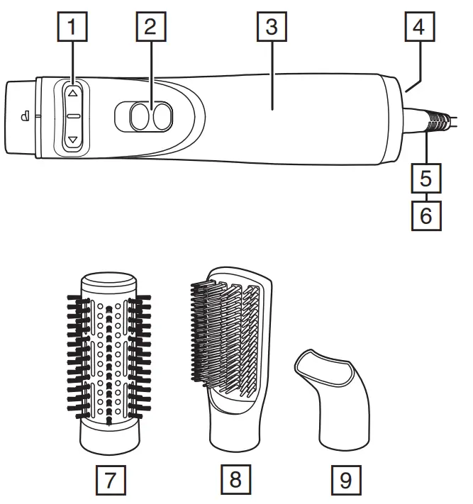 REMINGTON AS5860 Botanicals Rotating Air Styler - Fig 1