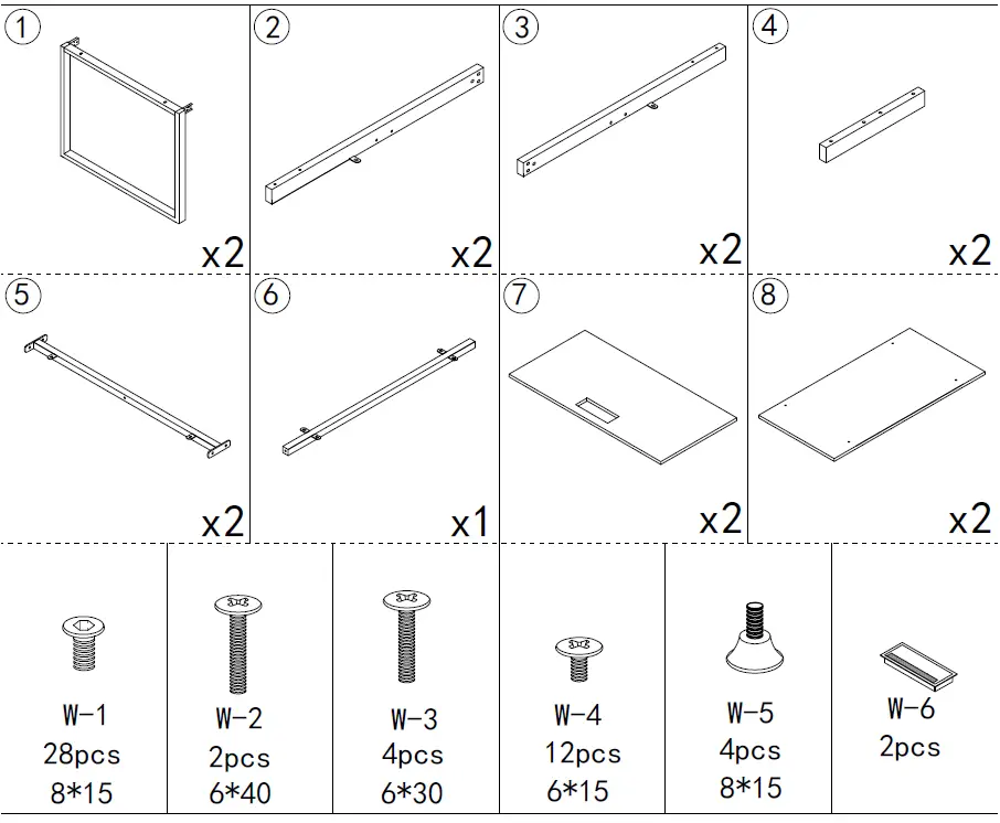 Tribesigns-TJHD-QP-0661-Cassey-70-86-in-Rectangular-Black-White-Engineered-Wood- (1)