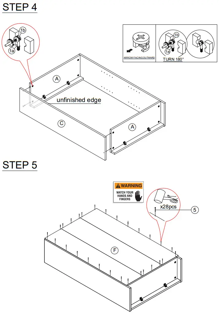 Furinno 22061WH White 3 Shelf Standard Bookcase - STEP 4