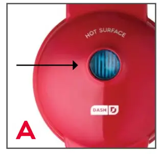 Using mini waffle maker
